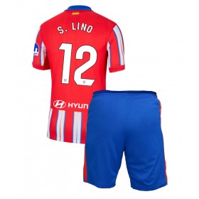 Atletico Madrid Samuel Lino #12 Hemmakläder Barn 2024-25 Kortärmad (+ Korta byxor)